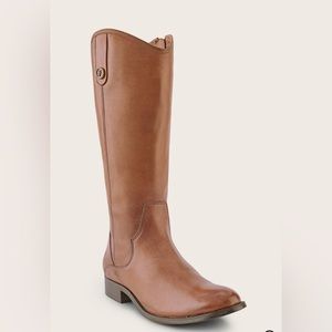NWB Frye Marissa Medallion Cognac Boots Size 5.5. Smoke free home.